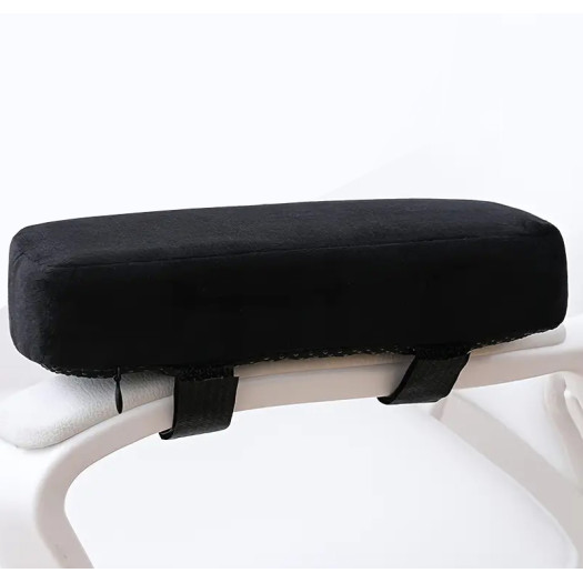 Memory Foam Chair Armrest Pads  - Cotton Composed, Polyester Material, Removable Washable Covers, Elbow Cushion for Forearm Pressure Relief